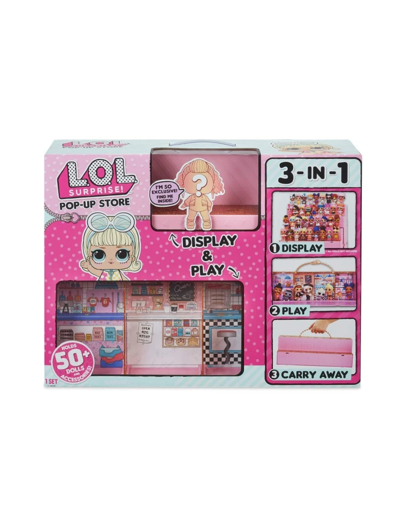 Pop up store shop playset