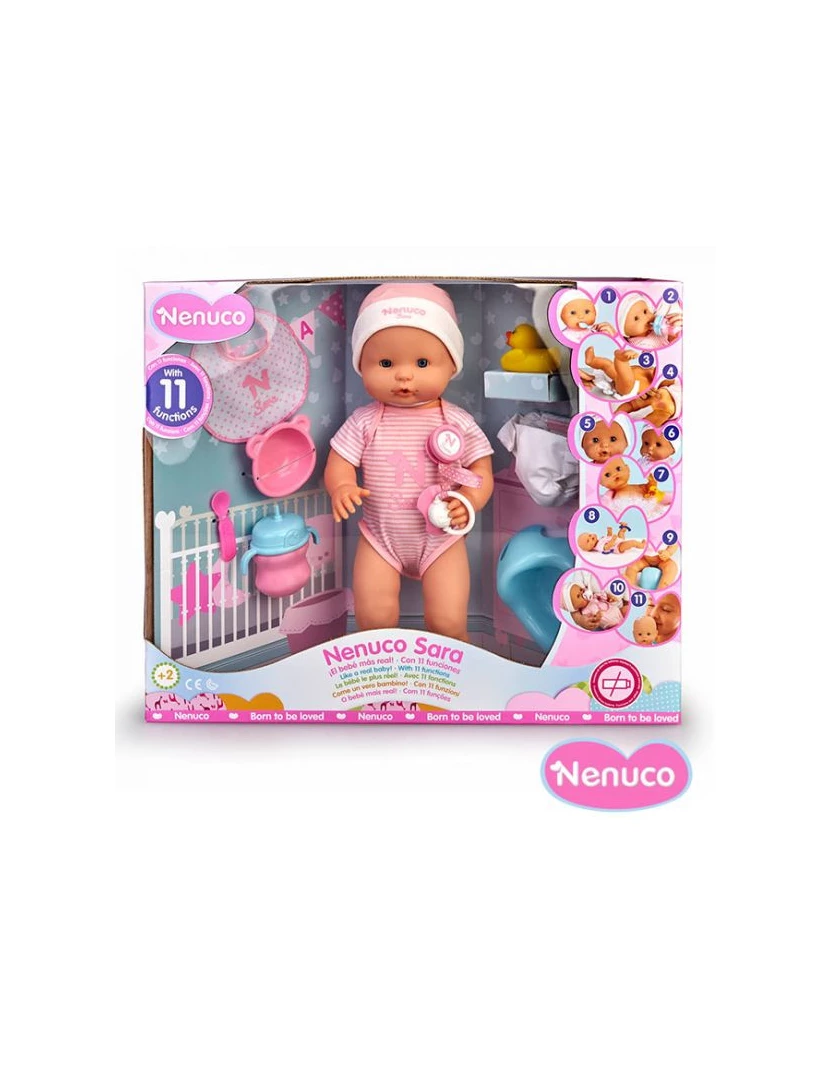 Comprar Nenuco Boneco bebé 5 funções rosa de Famosa