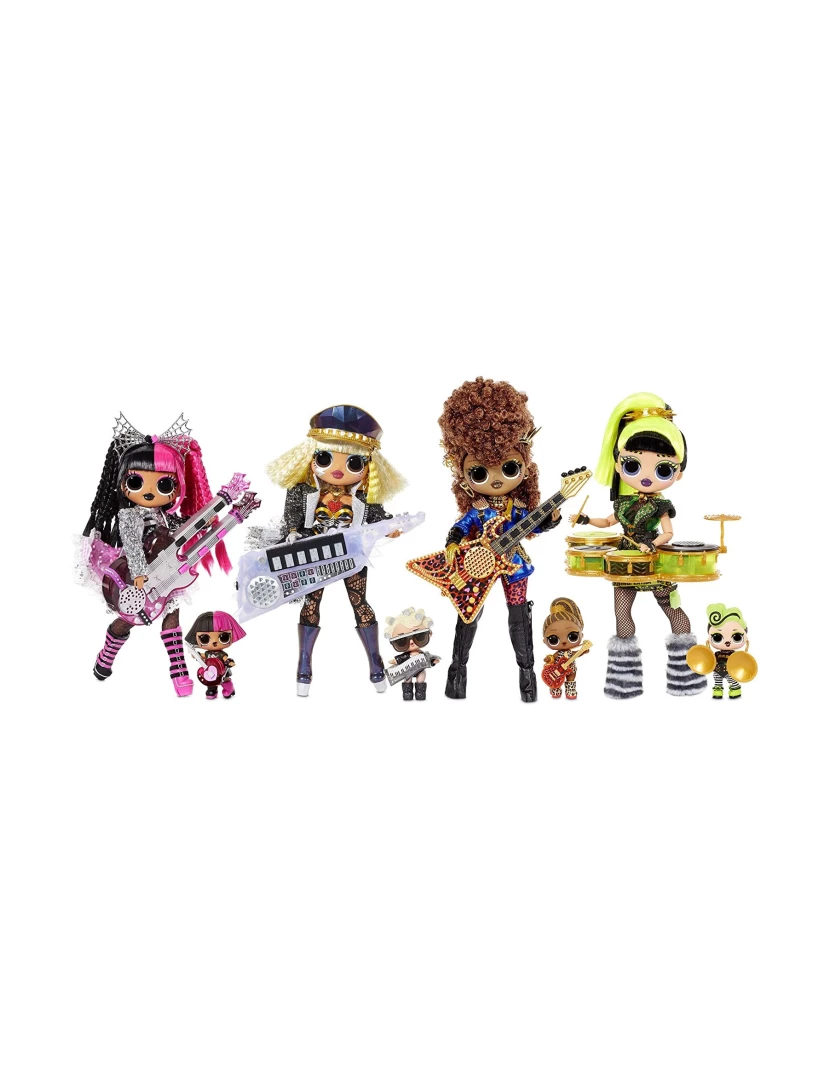 imagem de LOL OMG Remix Super Surprise - Mais de 70 surpresas, 4 bonecas + 4 Bonecas Fashion + 4 instrumentos musicais1