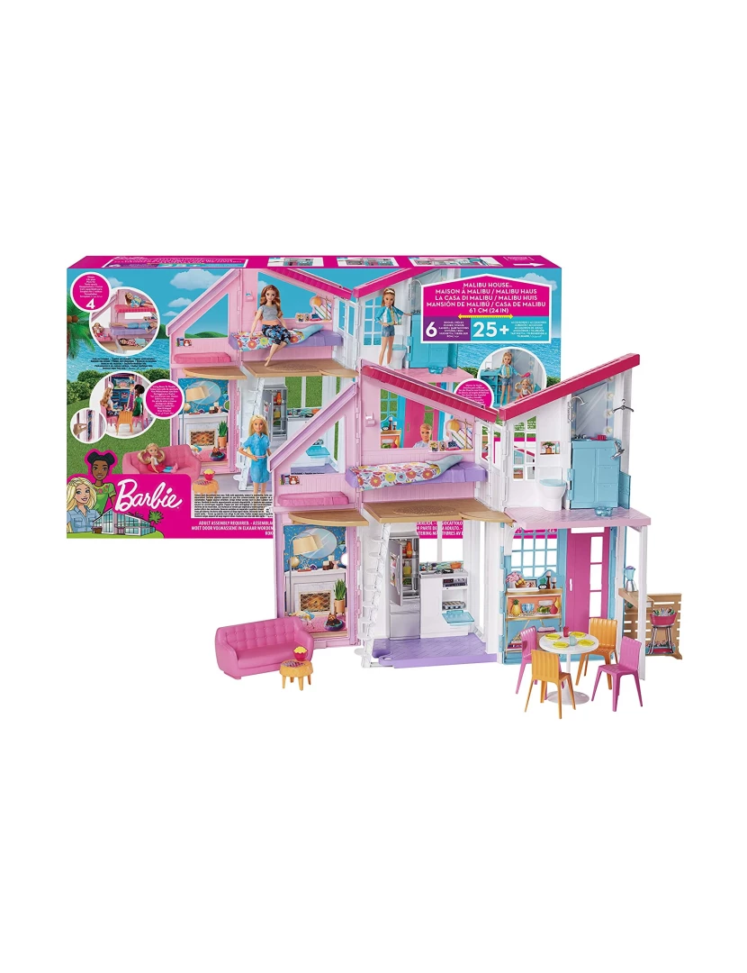 Mattel - Casa da Barbie Malibu - FXG57 - Mattel
