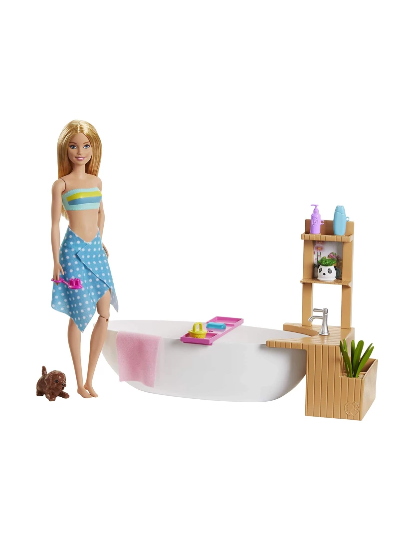 Mattel - Mattel Barbie e o seu Banho Relaxante - GJN32