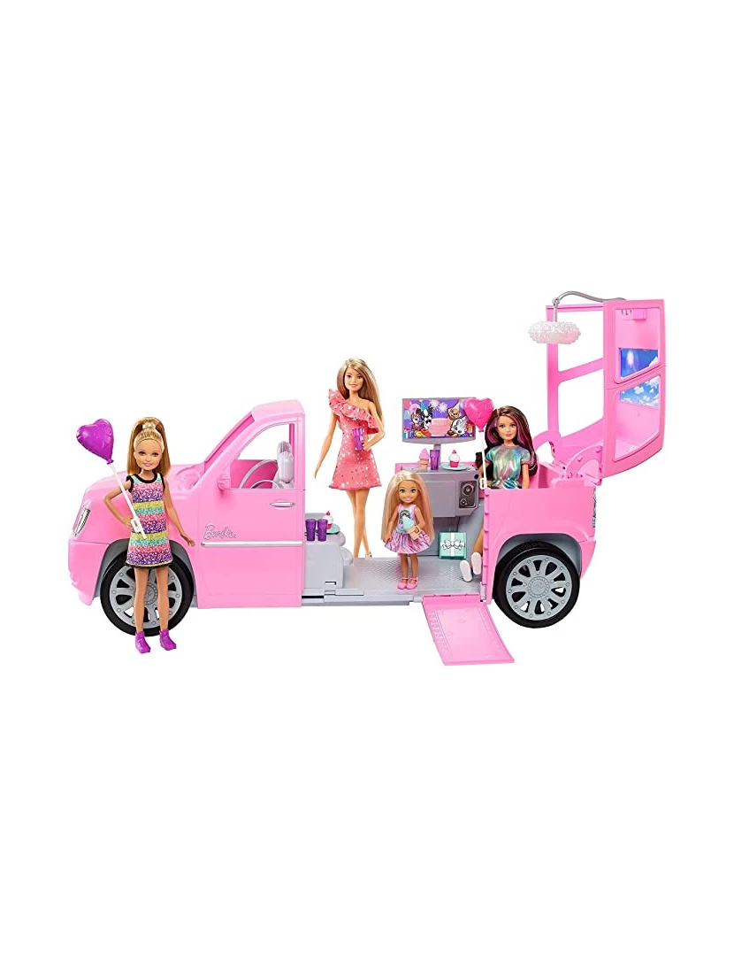 Boneca Barbie Com Carro Fiat Mattel Gxr57