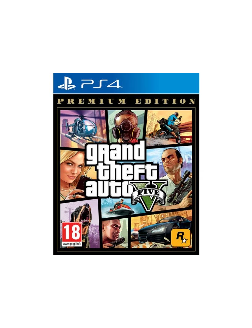 Sony - GTA 5 Grand Theft Auto V Premium Edition PS4