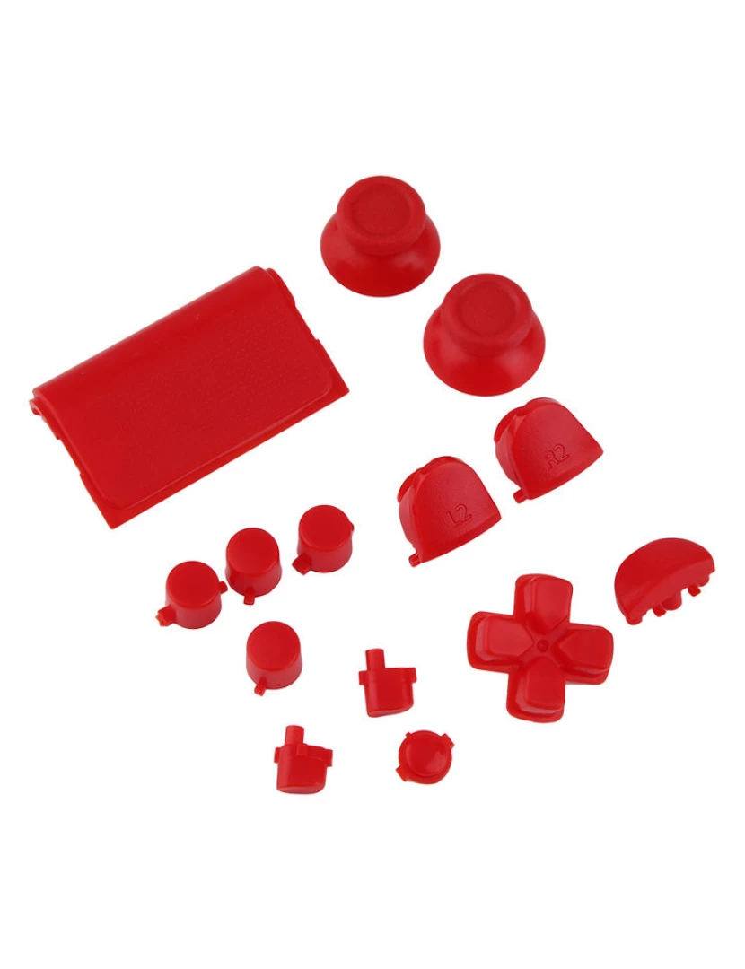 Multi4You - Botões de Substituição Personalizados para PS4 - (Vermelho) - Multi4you®