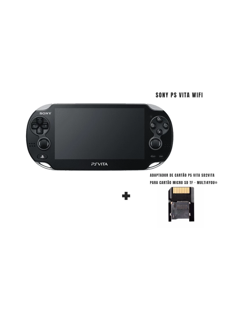 Multi4You - Consola Sony Ps Vita Wifi - PSVita (Recondicionado) + Adaptador de Cartão Micro SD TF – Multi4you