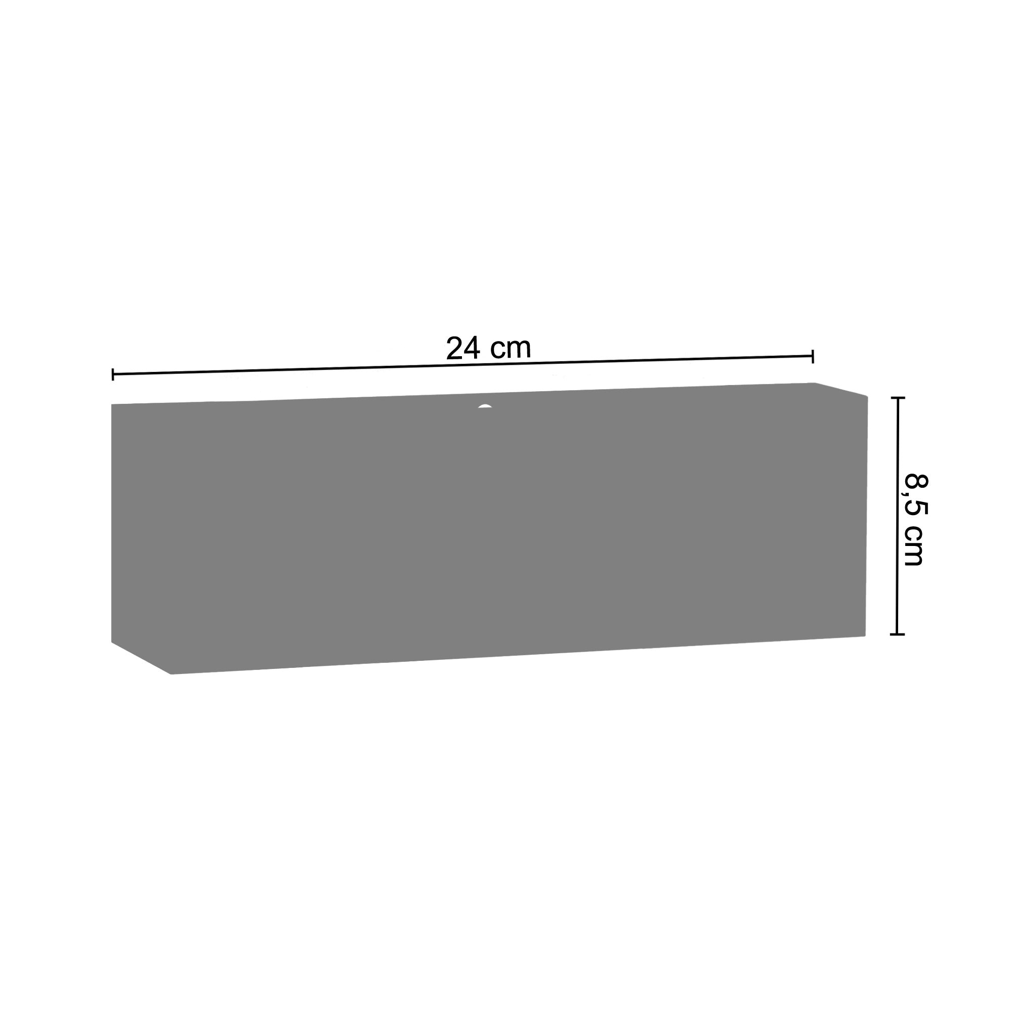 imagem de ANI - Aplique rectangular metal branco2