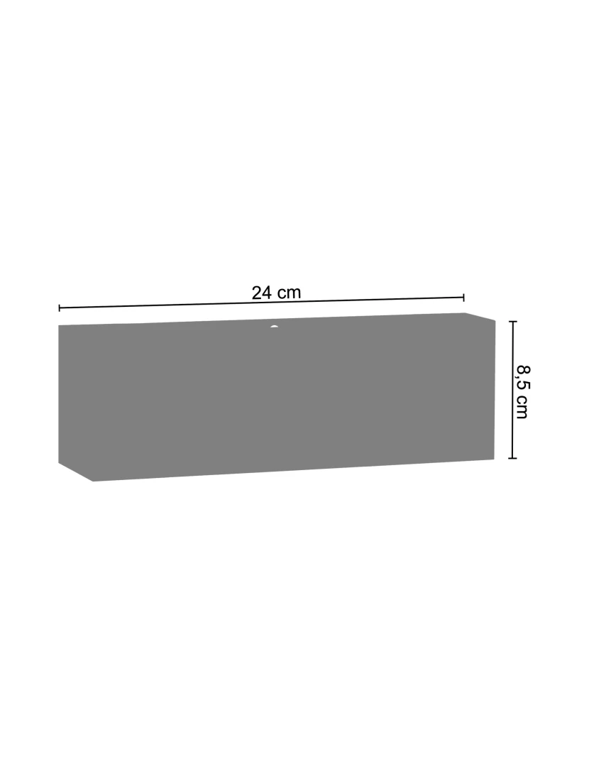 imagem de ANI - Aplique rectangular metal castanho2