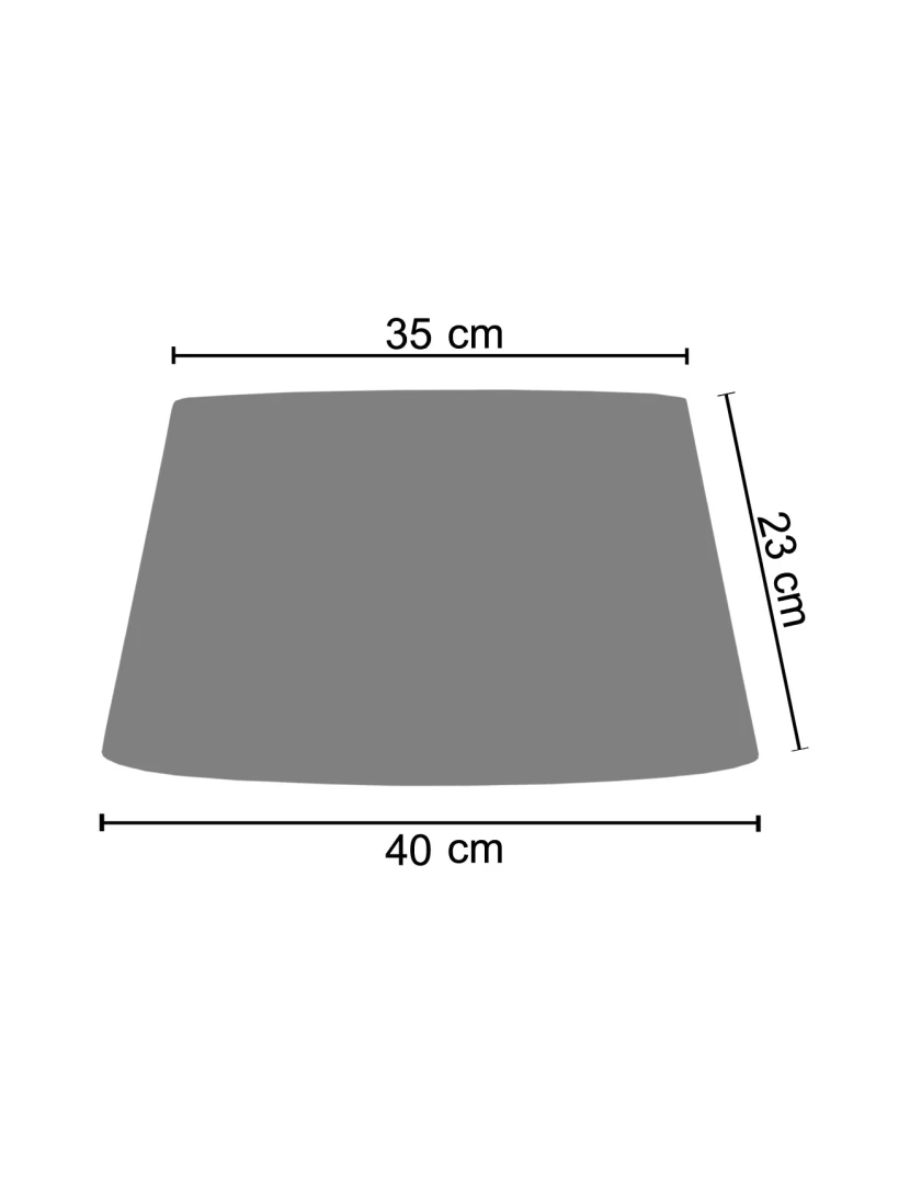 imagem de TAMBOUR 40 - Abajur redondo tecido créme2