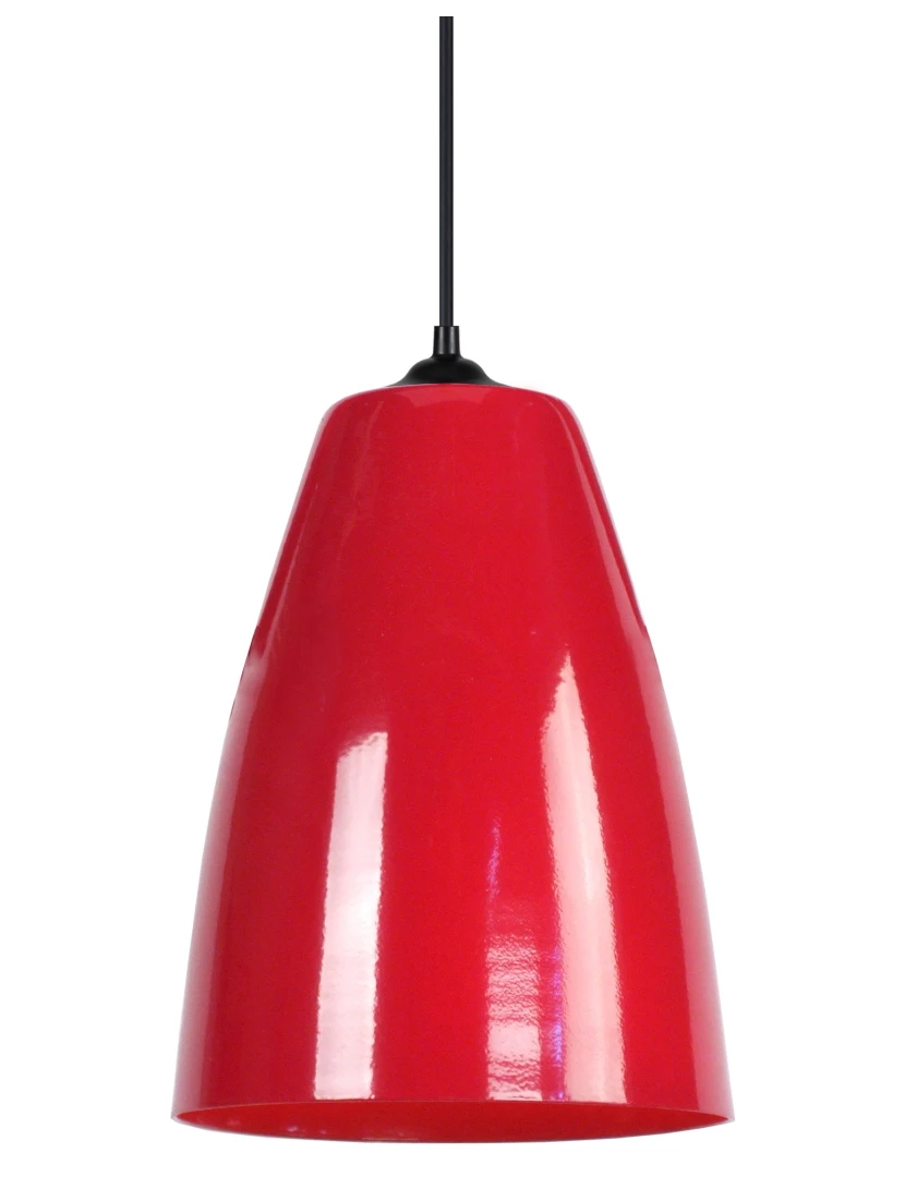 foto 1 de LARSEN - Suspensão redondo metal vermelho
