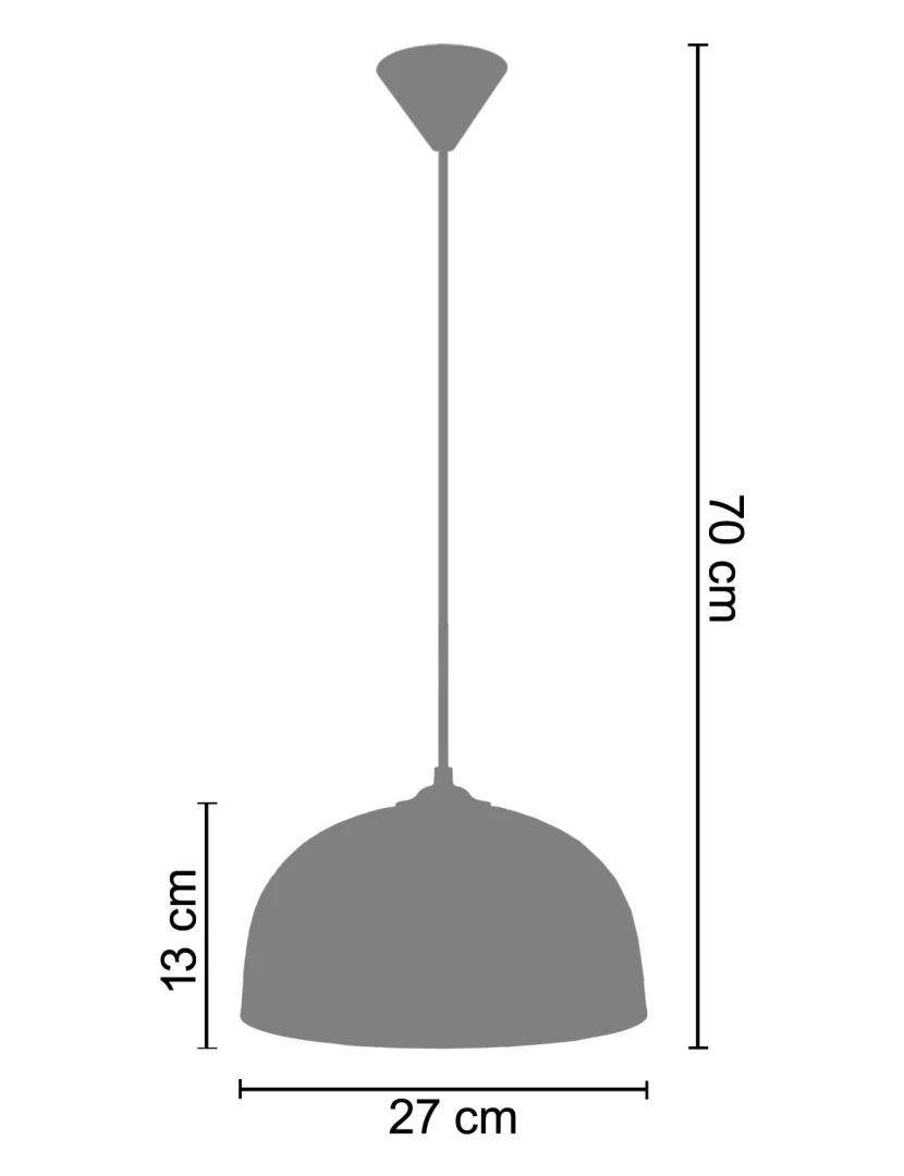 imagem de HALF-BALL - Suspensão redondo metal laranja2