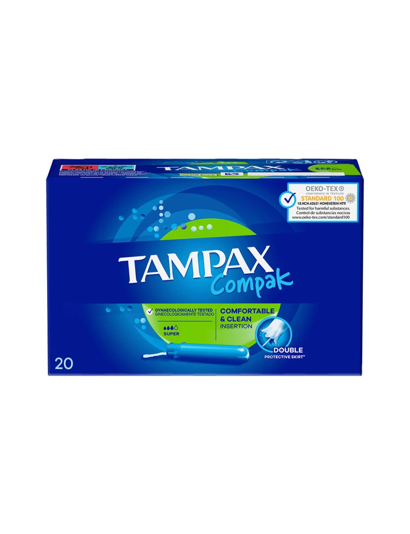 foto 1 de Tampax Compak Tampões Super 20 U