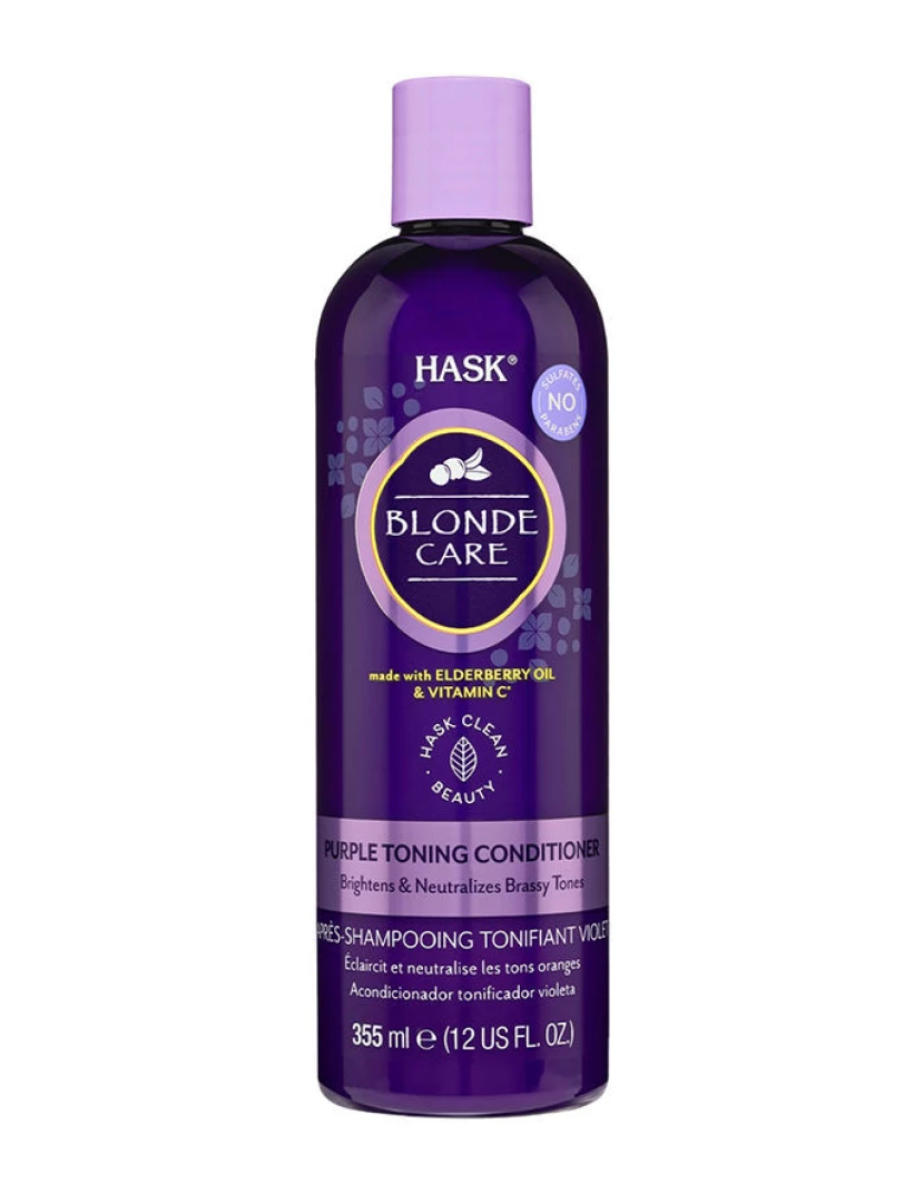 foto 1 de Blonde Care Purple Toning Conditioner Hask 355 ml