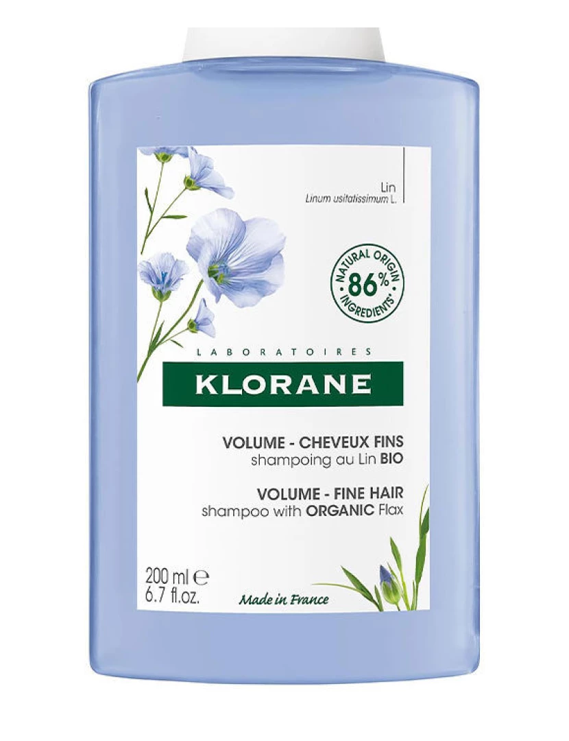 foto 1 de Volumen Champú Al Lino Bio Klorane 200 ml