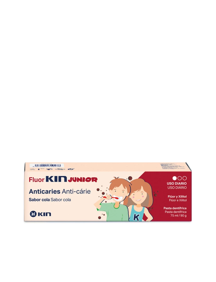 foto 1 de Pasta de Dente Fluorkin Junior # Cola 75 ml
