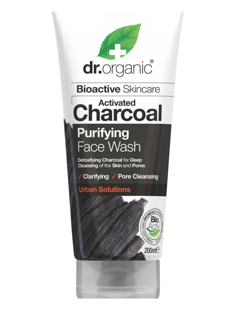 foto 1 de Carbón Limpiador Facial Dr. Organic 200 ml
