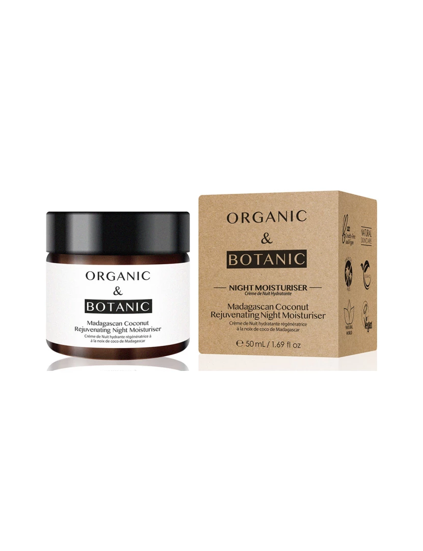 foto 1 de Madagascan Coconut Rejuvenating Night Moisturiser Organic & Botanic 50 ml