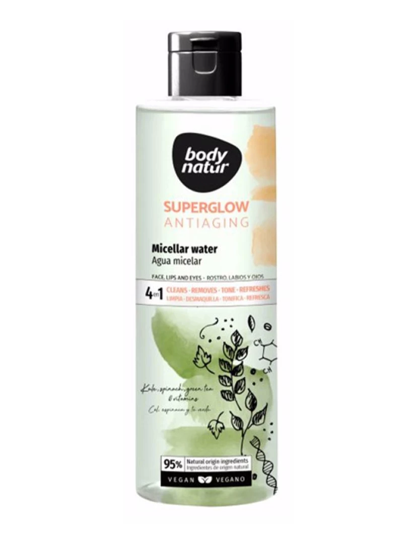 foto 1 de Superglow Agua Micelar Monofásica Body Natur 400 ml
