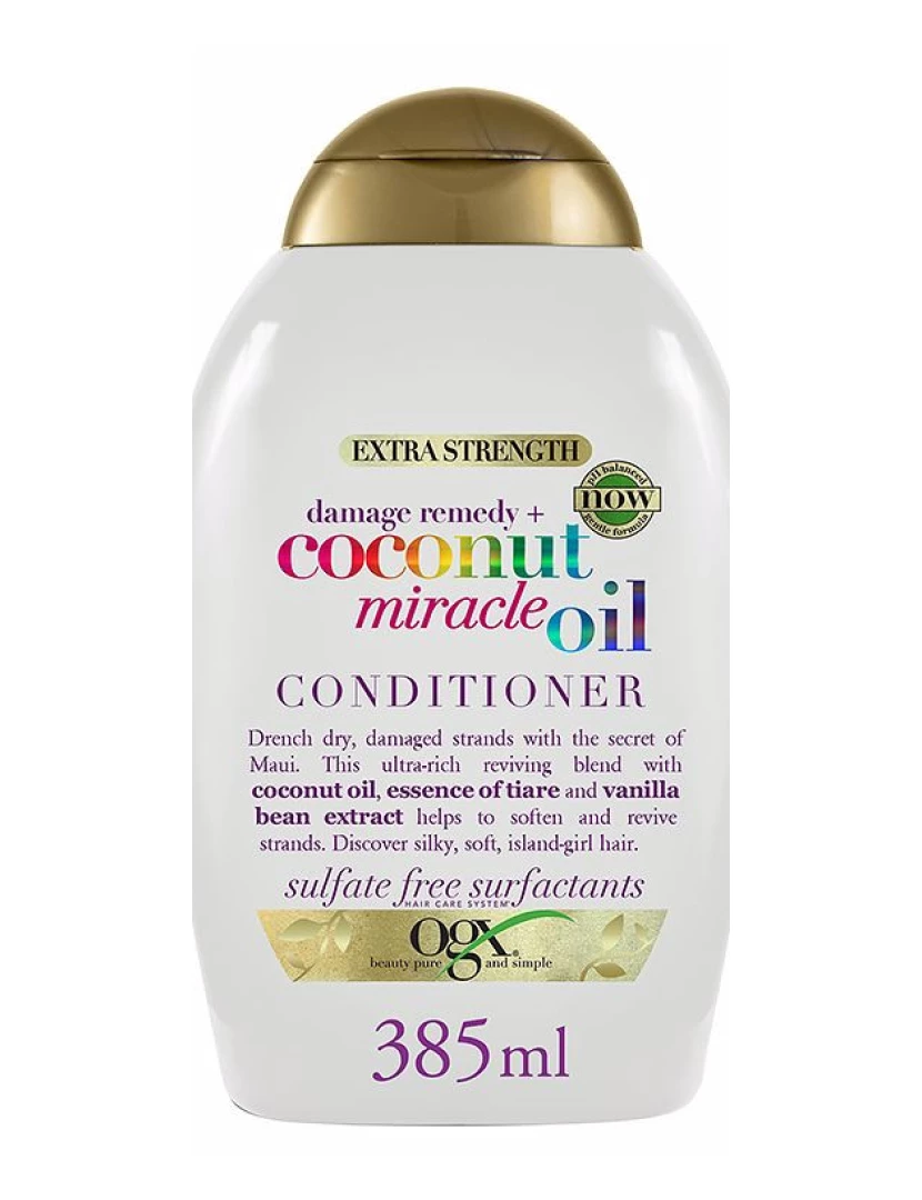 foto 1 de Coconut Miracle Oil Hair Conditioner Ogx 385 ml