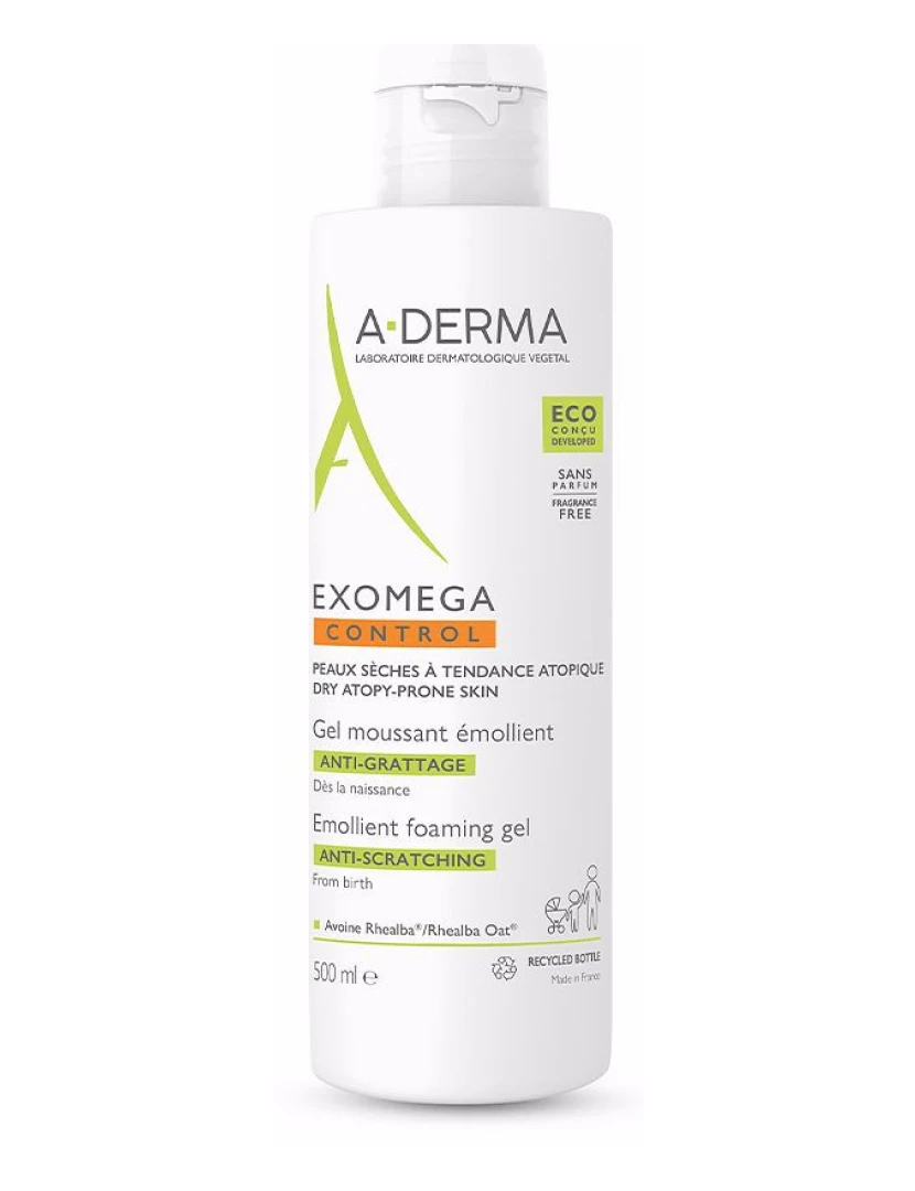 foto 1 de Exomega Control Gel Espumoso Emoliente Anti-Irritação 500 Ml