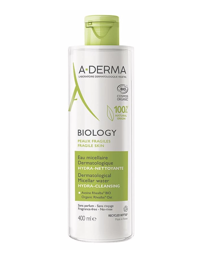 foto 1 de Biology Agua Micelar Dermatológica A-derma 400 ml