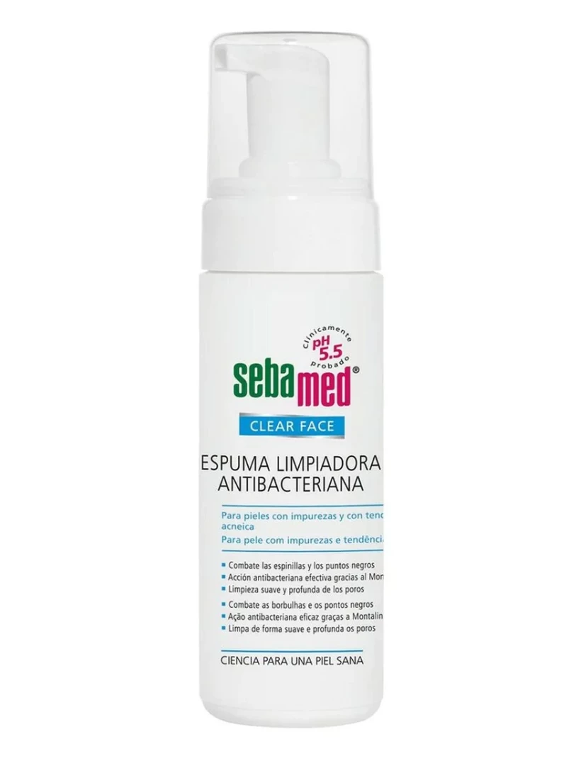 Sebamed - Clear Face Espuma Limpiadora Antibacteriana Sebamed 150 ml