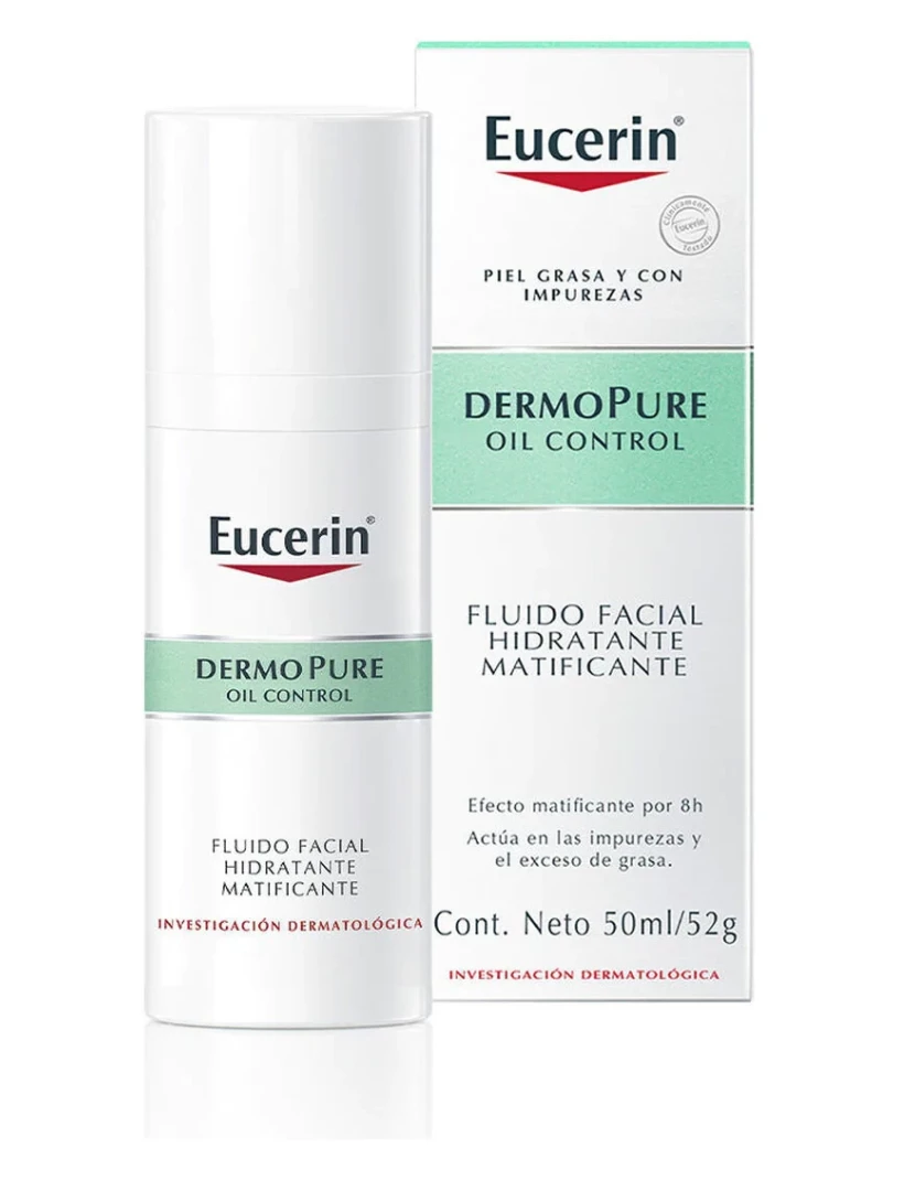 Eucerin - Dermopure Oil Control Fluido Facial Hidratante Matificante Eucerin 50 ml