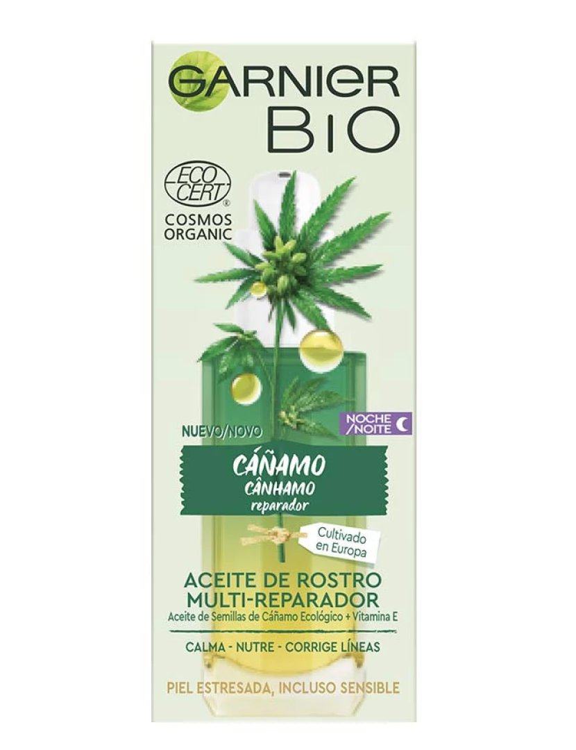 foto 1 de Óleo de Noite Multi-Reparador Cânhamo Bio Ecocert 30Ml