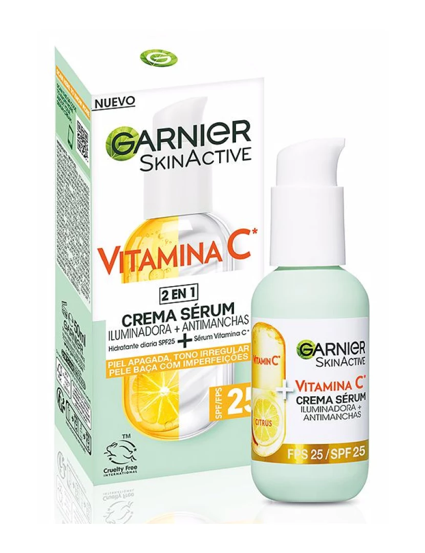 foto 1 de Skinactive Vitamina C Crema Sérum Spf25 Garnier 50 ml