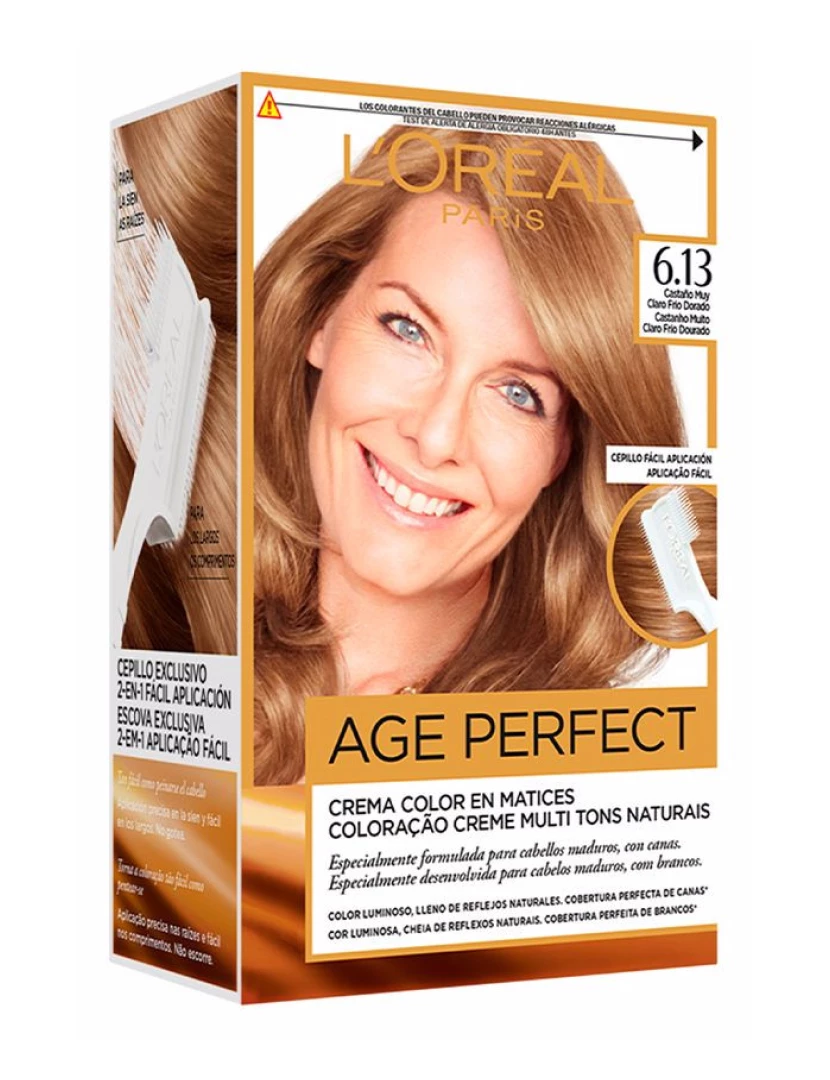 foto 1 de Excellence Age Perfect Tinte #6,13 Castaño Claro Frío Dorado L'Oréal Paris