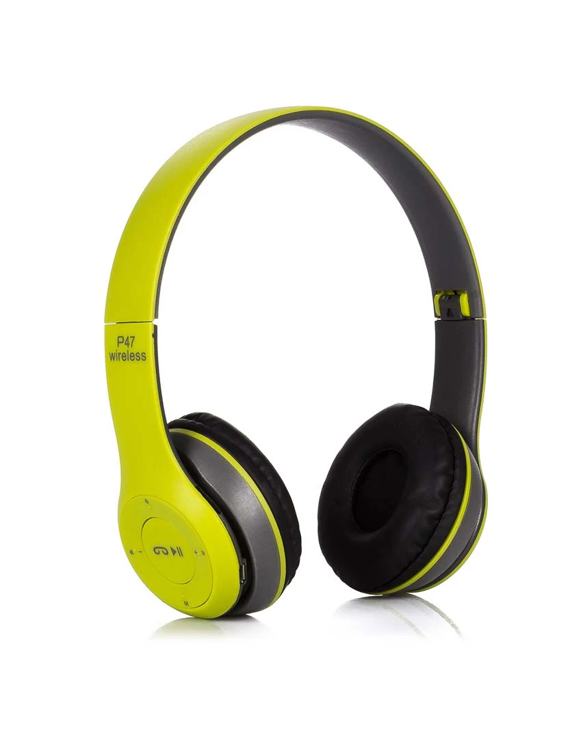 foto 1 de Auscultadores P47 Bluetooth 5 Verde Claro