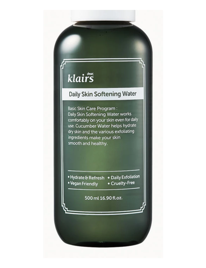 foto 1 de Água Suavizante Daily Skin Klairs 500 ml