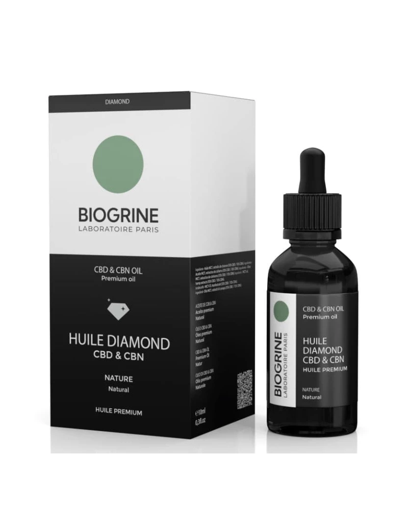 foto 1 de Biogrina - Óleo "Diamante" - CBD + CBN - Óleo Premium - Sono - Relaxamento 10ml Vegan