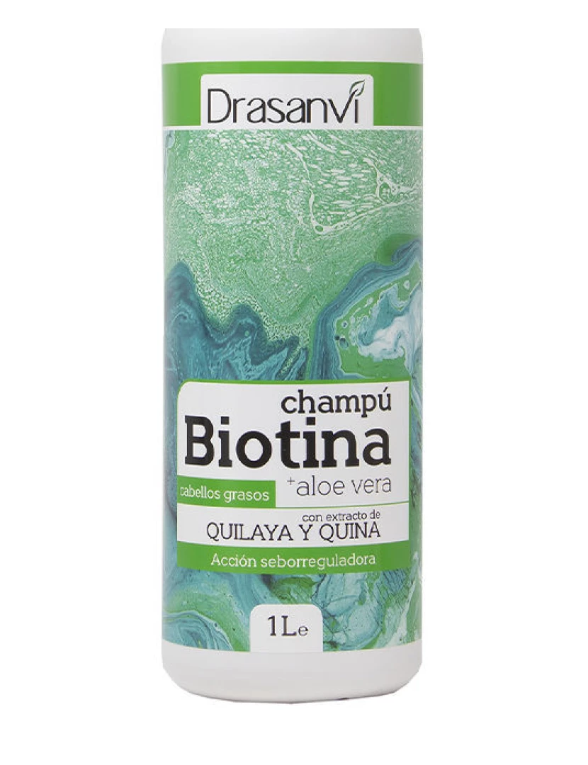 foto 1 de Biotin E Aloe Vera Shampoo Cabelo Oleoso Drasanvi 1000 ml