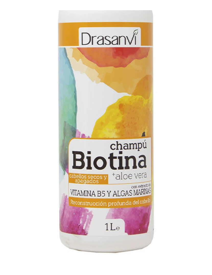 foto 1 de Biotin E Aloe Vera Shampoo Cabelos Secos E Opacos Drasanvi 1000 ml