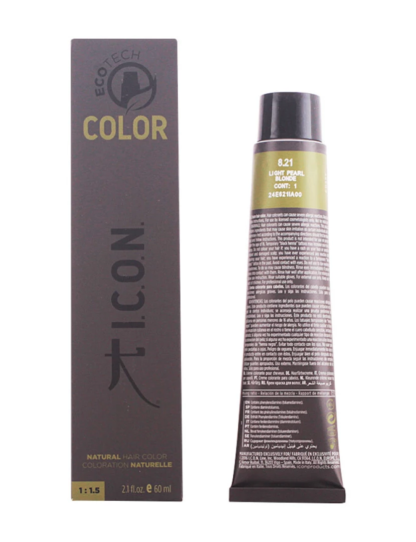 foto 1 de Ecotech Color Natural Color #8.21 Light Pearl Blonde 60 ml