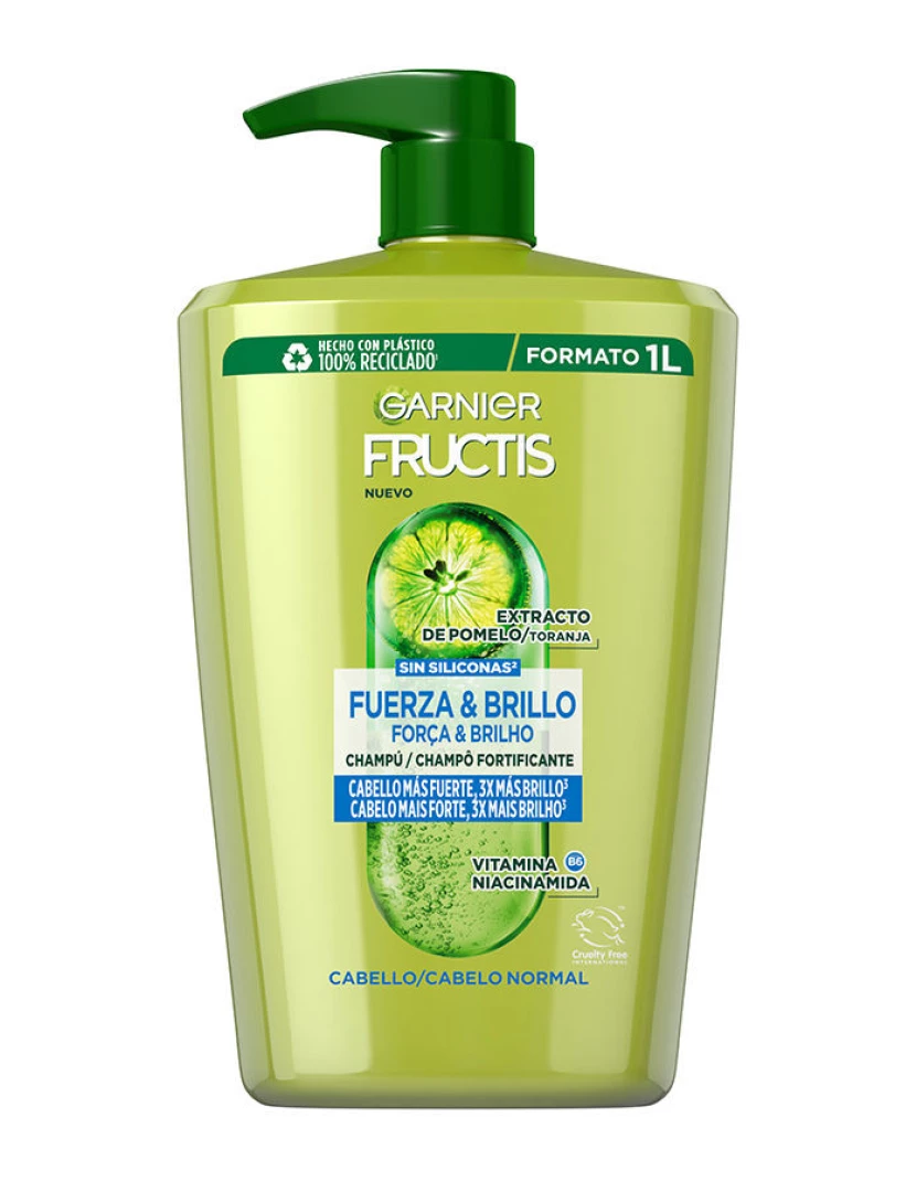 foto 1 de Fructis Força E Brilho Shampoo Garnier 1000 ml