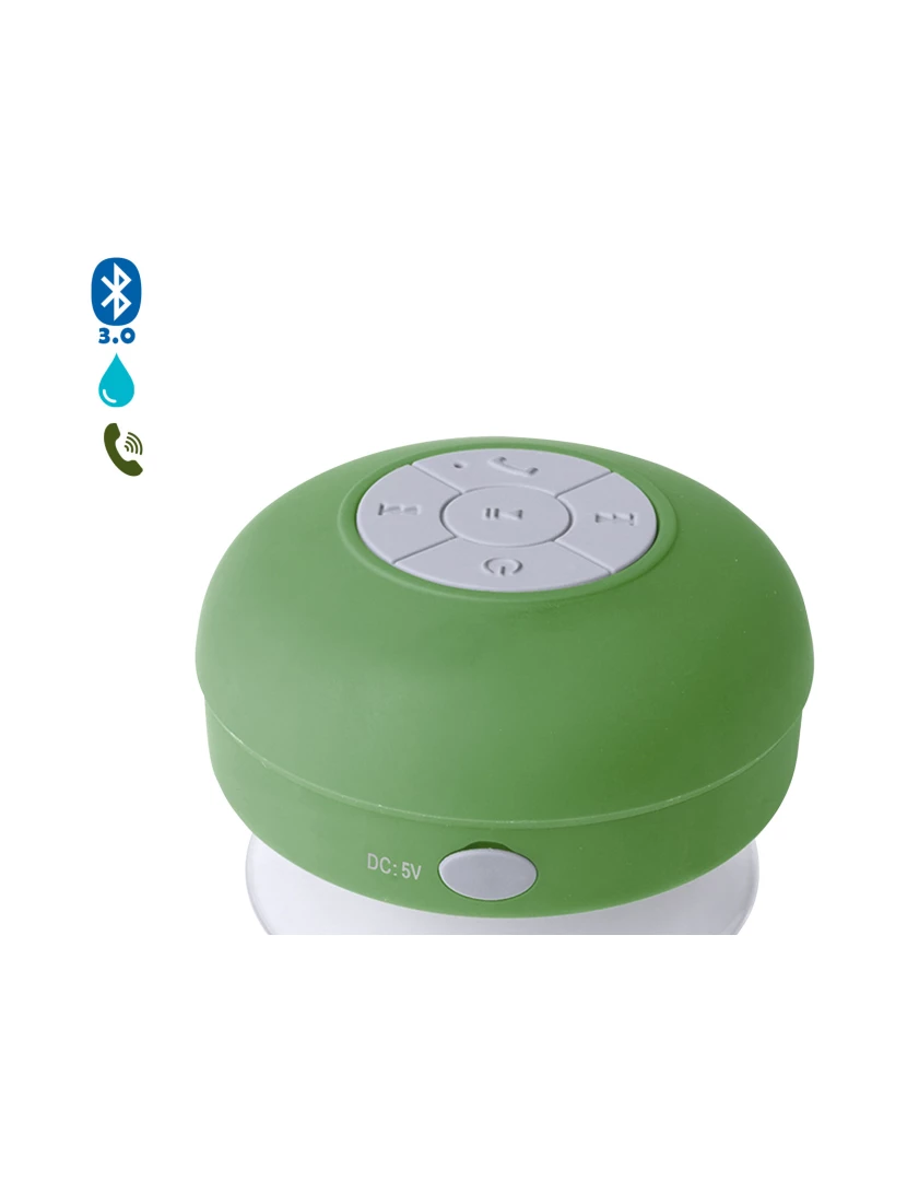 foto 1 de DAM. Altifalante Bluetooth Rariax com ventosa, resistente a salpicos de água, duche especial
