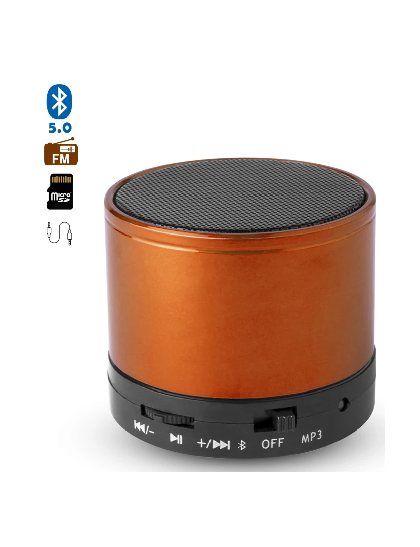 foto 1 de DAM. Altifalante compacto Martins Bluetooth 3.0 3W, com mãos-livres e rádio FM.