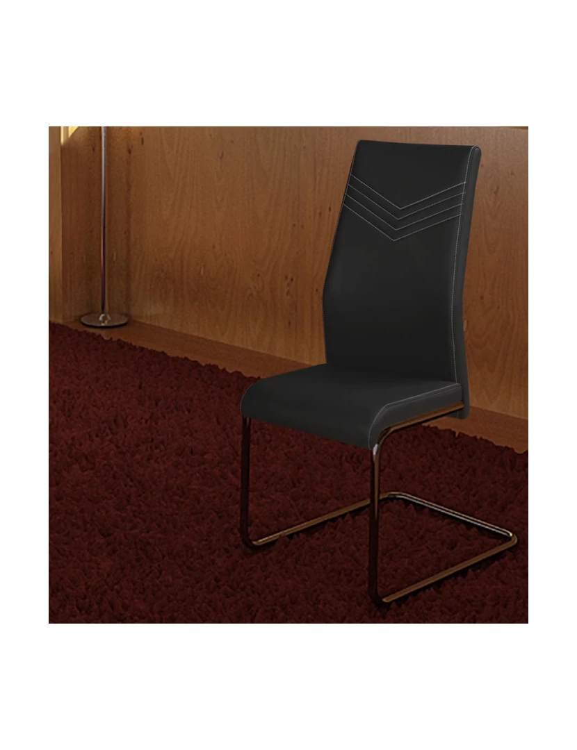 imagem de Conjunto 4 Cadeiras Pretty (Cinza)1