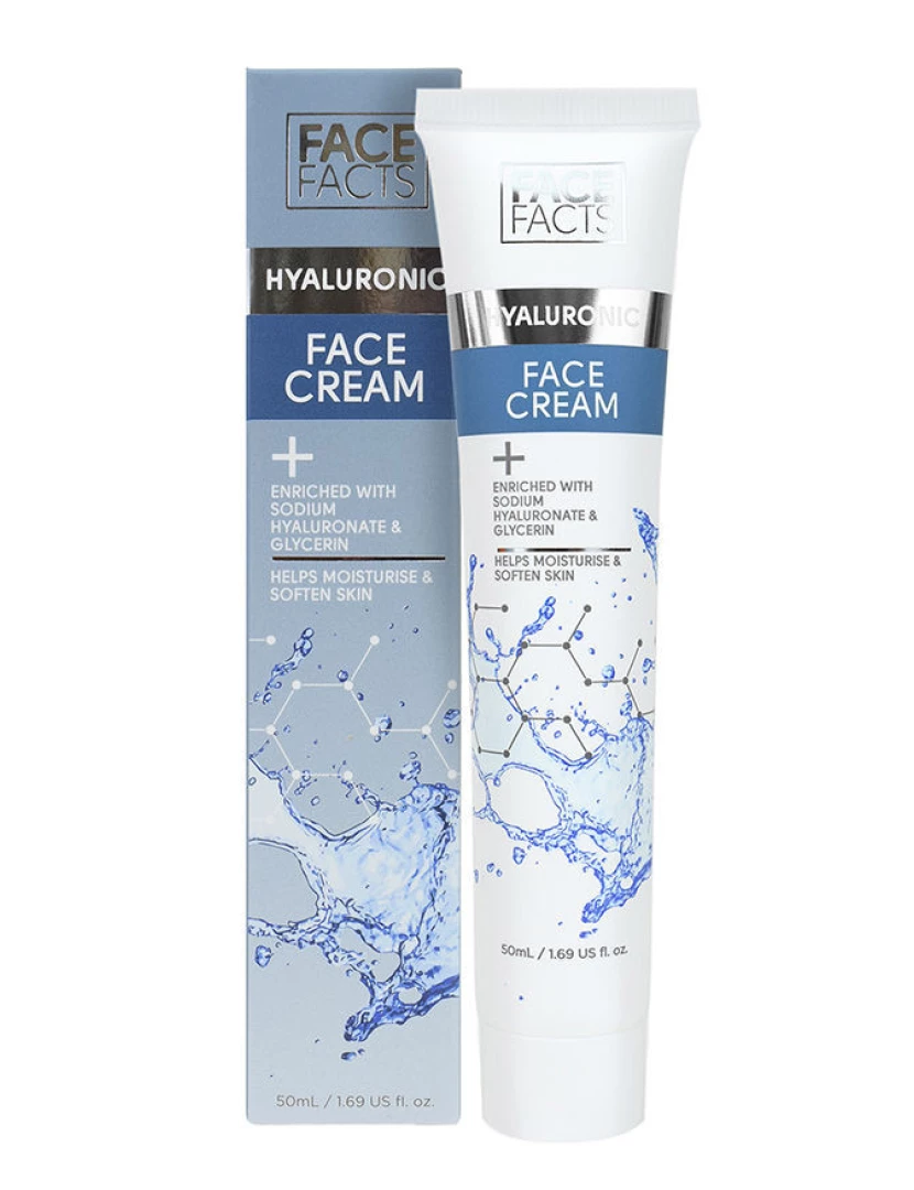 foto 1 de Hyaluronic Creme De Rosto Face Facts  50 ml