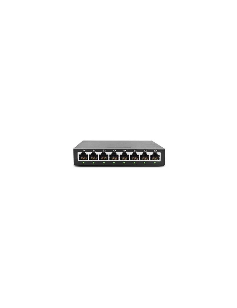 imagem de , 8 portas gigabit ,10/100/1000 mbps, caixa metalica - sw8pro1