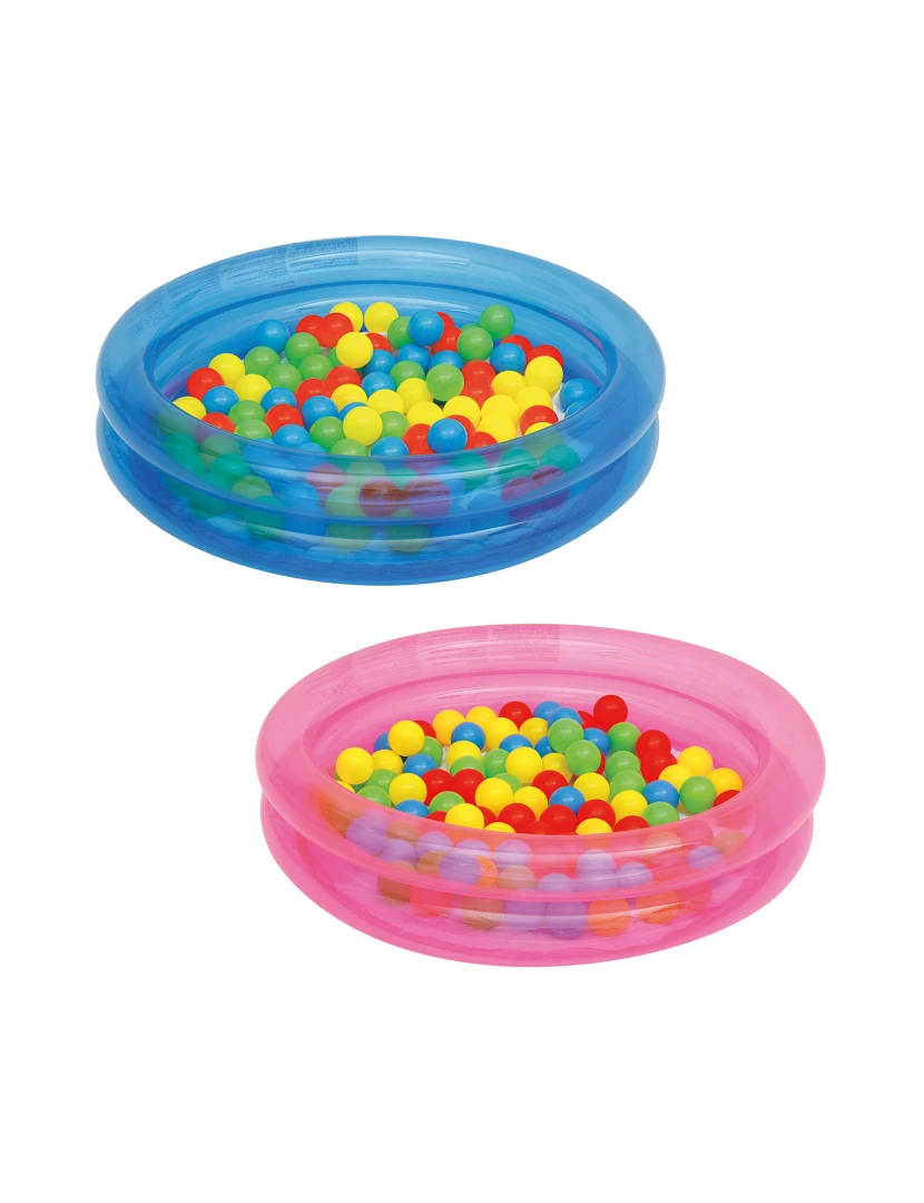 imagem de DAM. PISCINA INFLÁVEL INFANTIL COM 2 ANÓIS COM 50 BOLAS. 91X20CM. cor aleatória.1