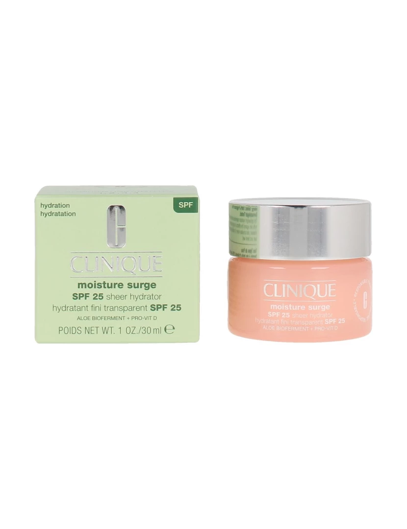 foto 1 de Moisture Surge Spf 25 Hidratante Translúcido Clinique 30 ml