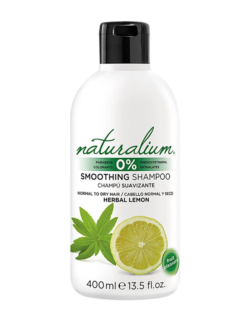 imagem grande de Herbal Lemon Smoothing Shampoo Naturalium 400 ml1