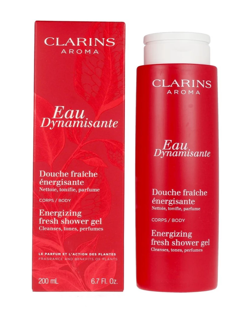 foto 1 de Eau Dynamisante Gel De Banho Energizante Clarins 200 ml