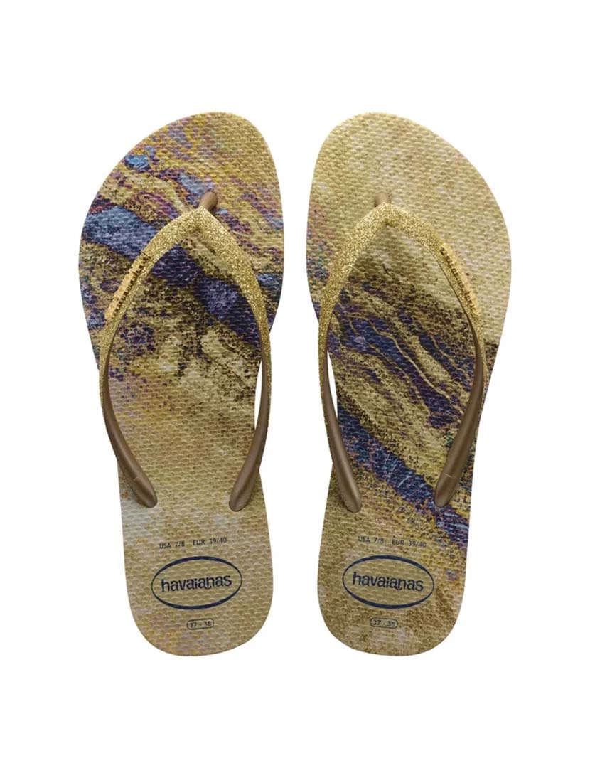 foto 1 de Havaianas Slim Shine Beige