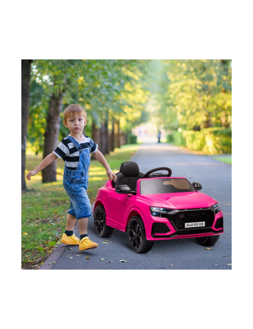 imagem de Carro Elétrico Infantil 101x62x51cm cor rosa 370-169V90PK9