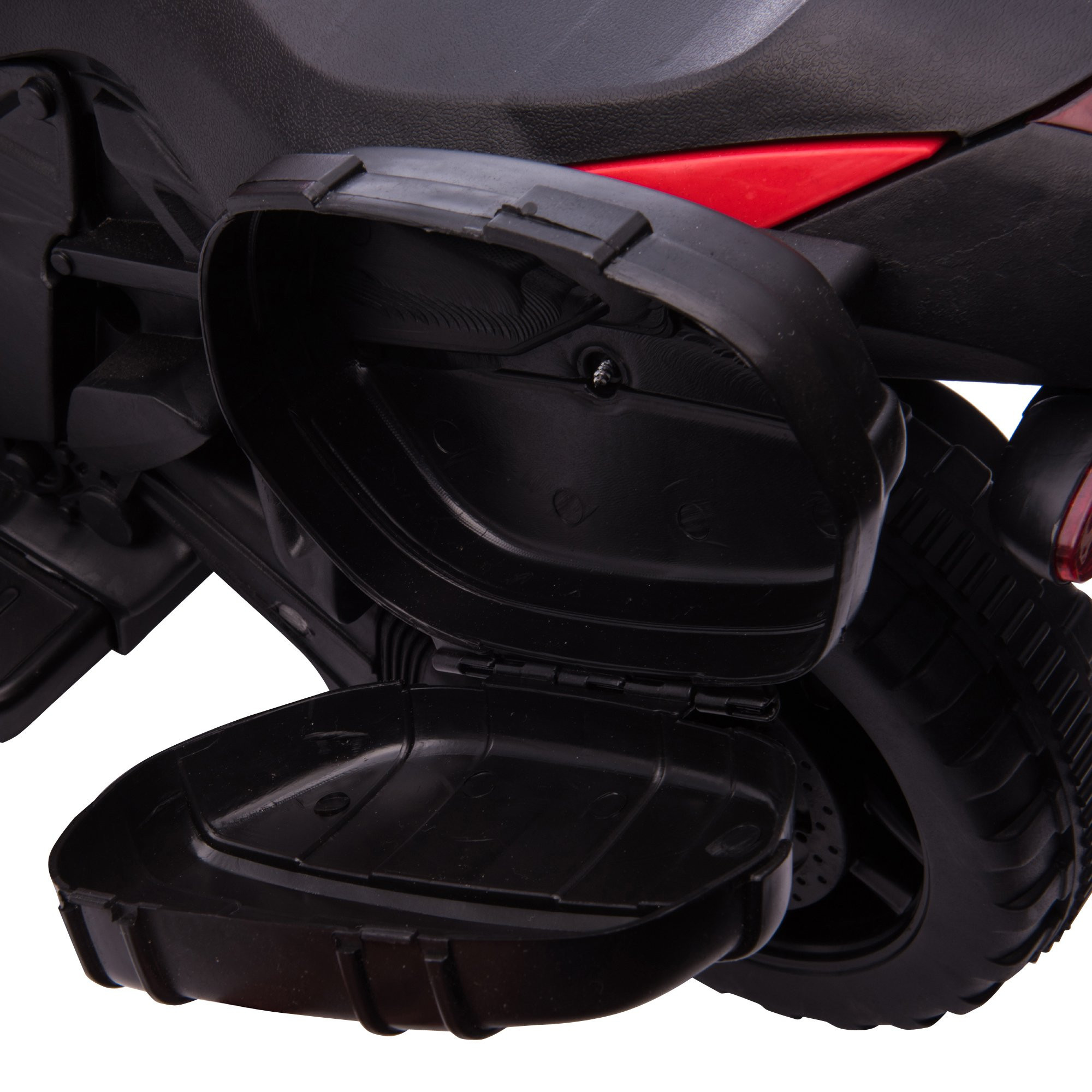 imagem de HOMCOM Moto Elétrica para Crianças a partir de 18 Meses 6V com Faróis Buzina 2 Rodas de Equilibrio Velocidade Máx. de 3km/h Motocicleta de Brinquedo 88,5x42,5x49cm Vermelho9