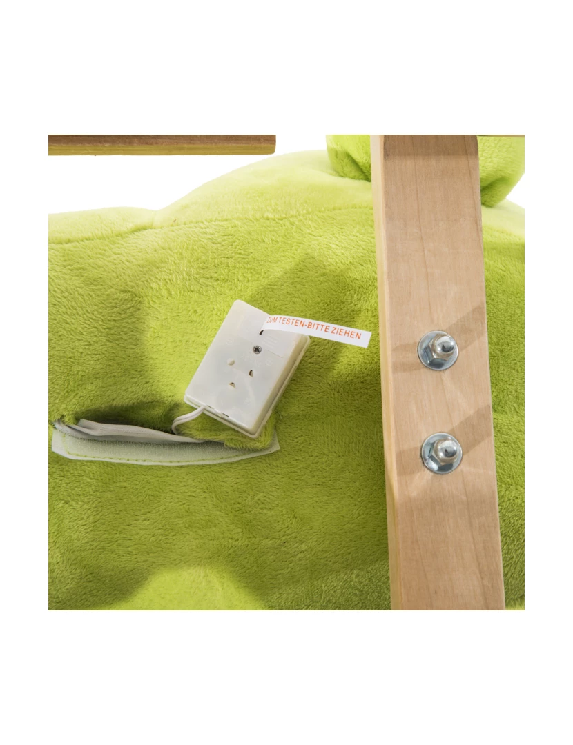 imagem de Cavalo de Baloiço 60x33x45cm cor verde 330-0137