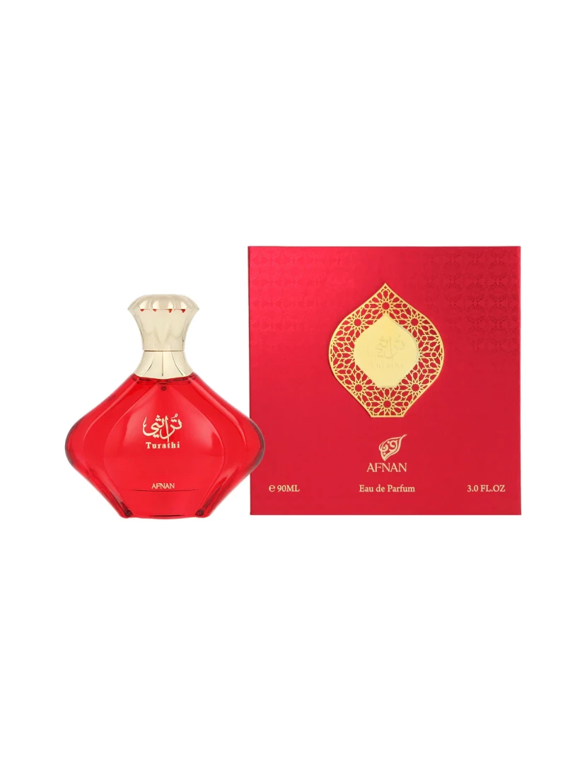 Afnan - Perfume feminino Afnan Edp Turathi Femme Vermelho